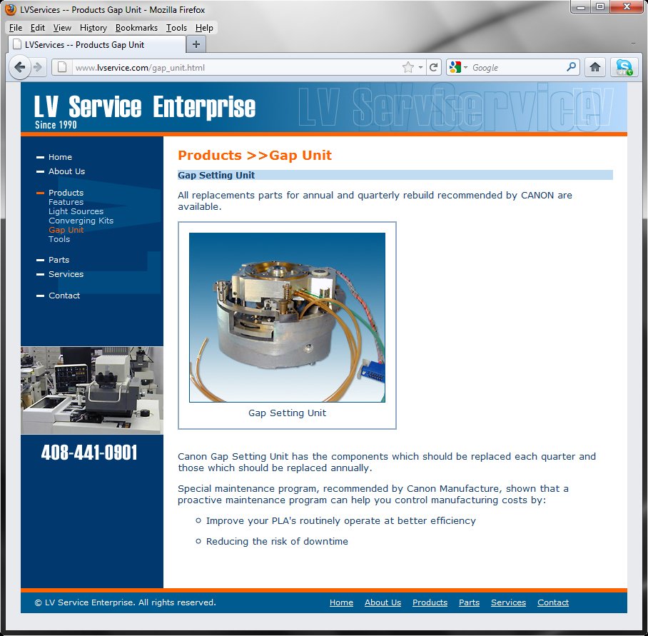 LV Service Enterprise products page