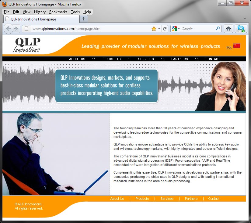 QLP Innovations homepage